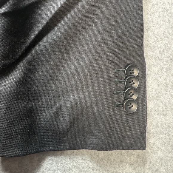 SuitSupply Blazer Mens 56 Napoli Fit Black Pure Wool Super 110s Zignone - Picture 4 of 15